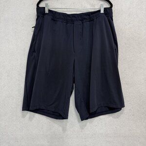 Lululemon Shorts Mens XL Blue Athletic Running Training Zip Pockets 9 Inch
